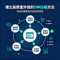 张掖建站-建立高质量外链的5种白帽方法